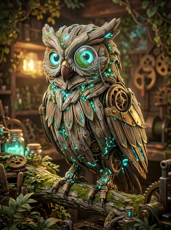 Koa the animatronic owl